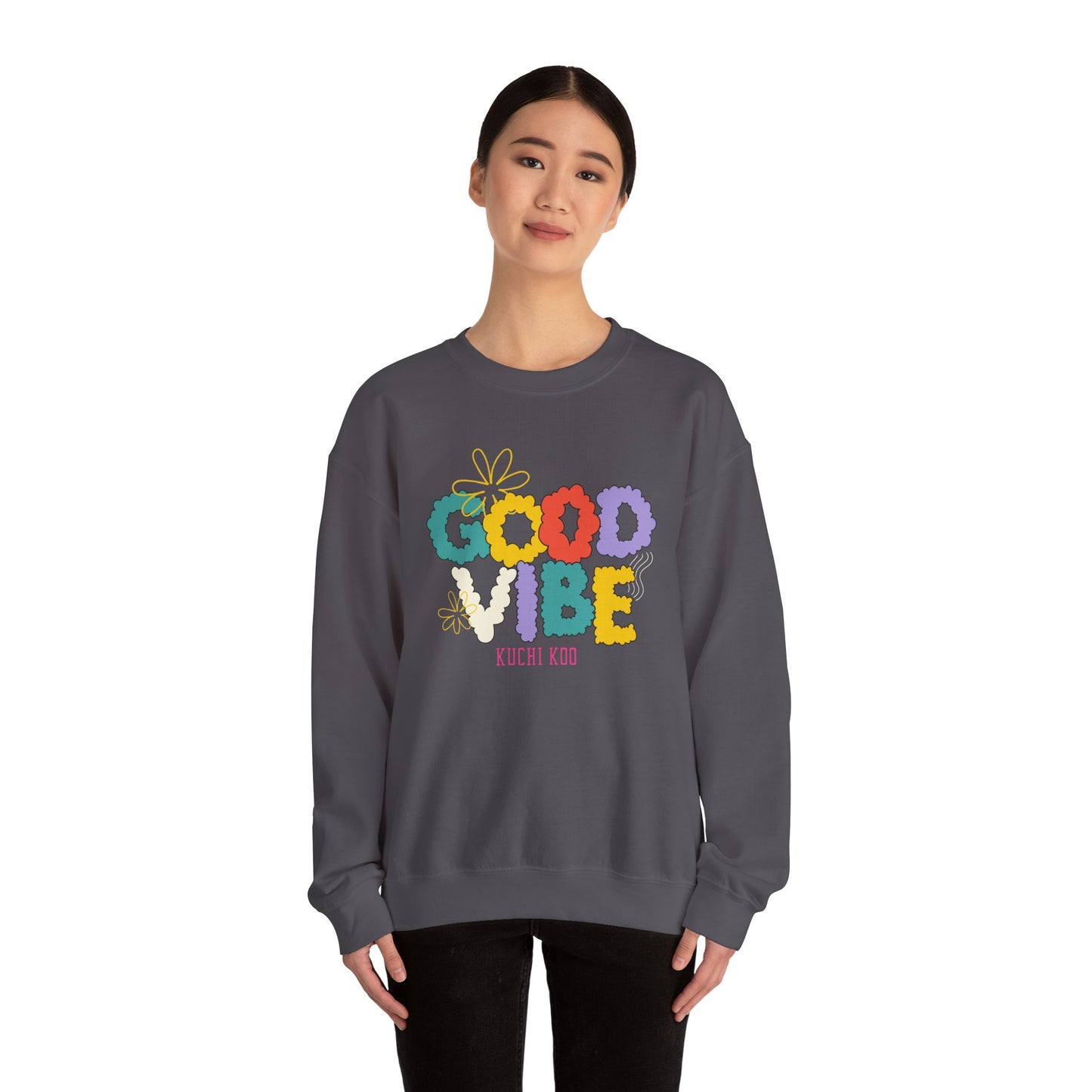 Good Vibe Unisex Heavy Blend™ Crewneck Sweatshirt