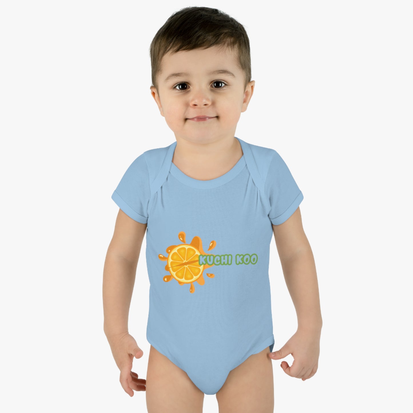 Kuchi Koo Citrus Infant Bodysuit - Cute Baby Rib Onesie