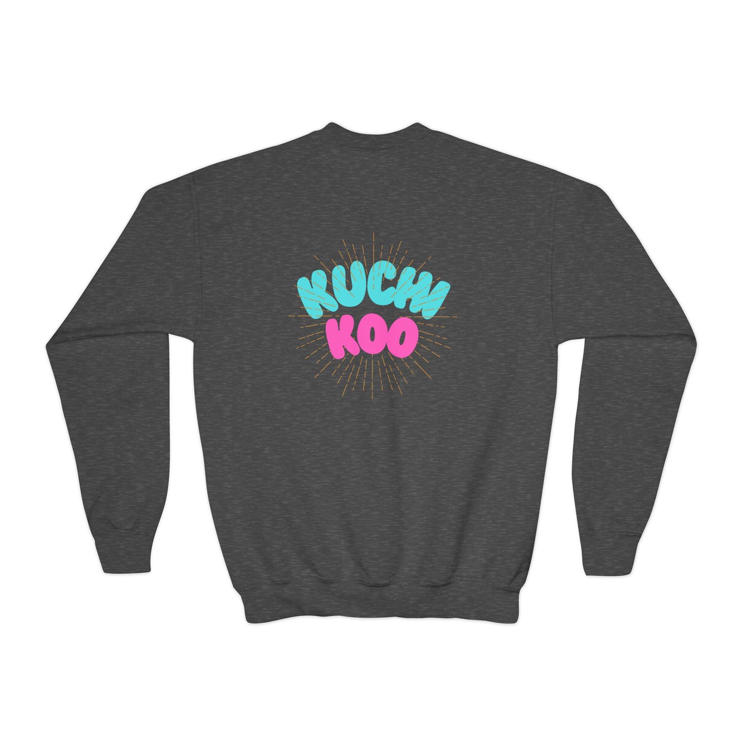 Youth Crewneck Sweatshirt - "Kucha Koo" Fun Graphic for Kids