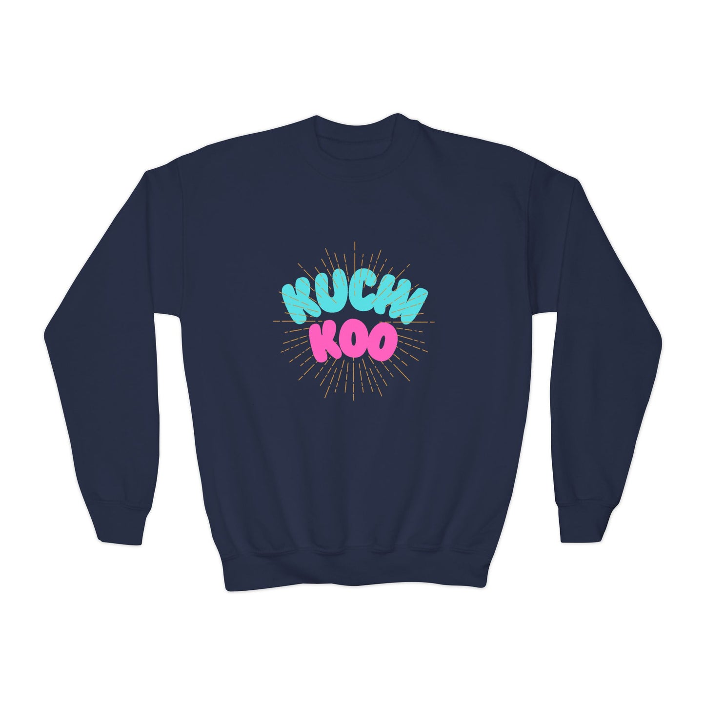 Youth Crewneck Sweatshirt - "Kucha Koo" Fun Graphic for Kids