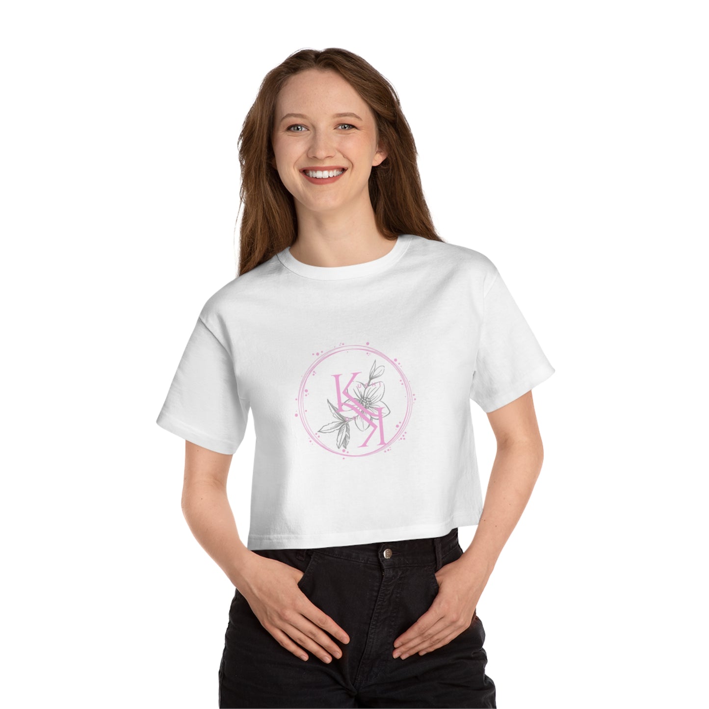 Heritage Floral Cropped T-Shirt for Women - Casual Chic Style