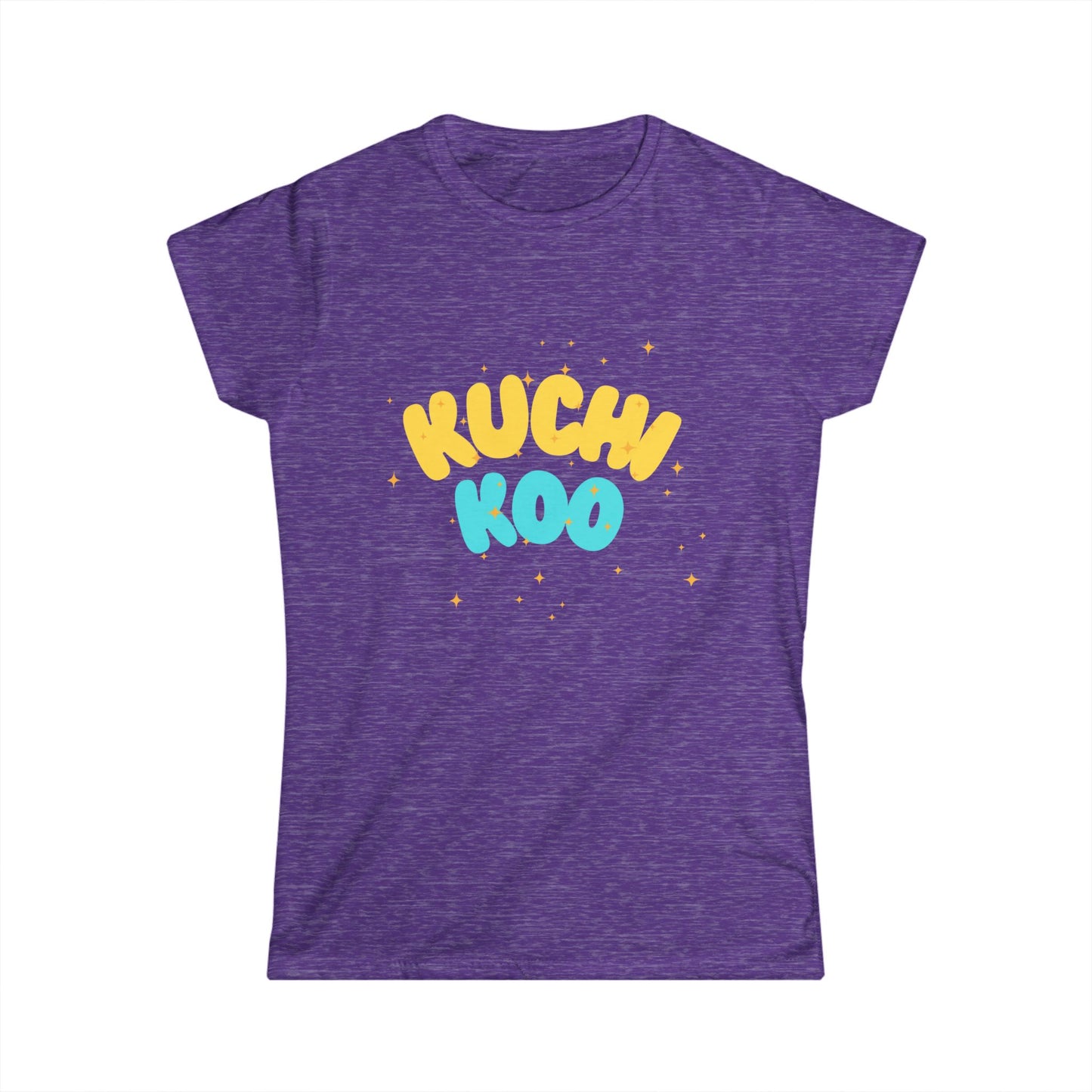 KUCHI KOO Women's Softstyle Tee - Playful Graphic T-Shirt for Everyday Wear