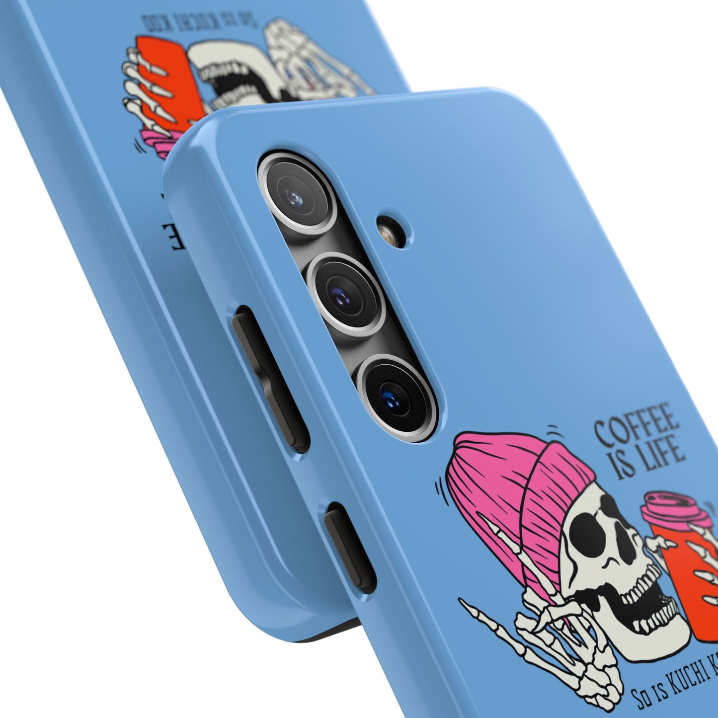 Coffee is Life Tough Phone Case - Skull Design for Coffee Lovers