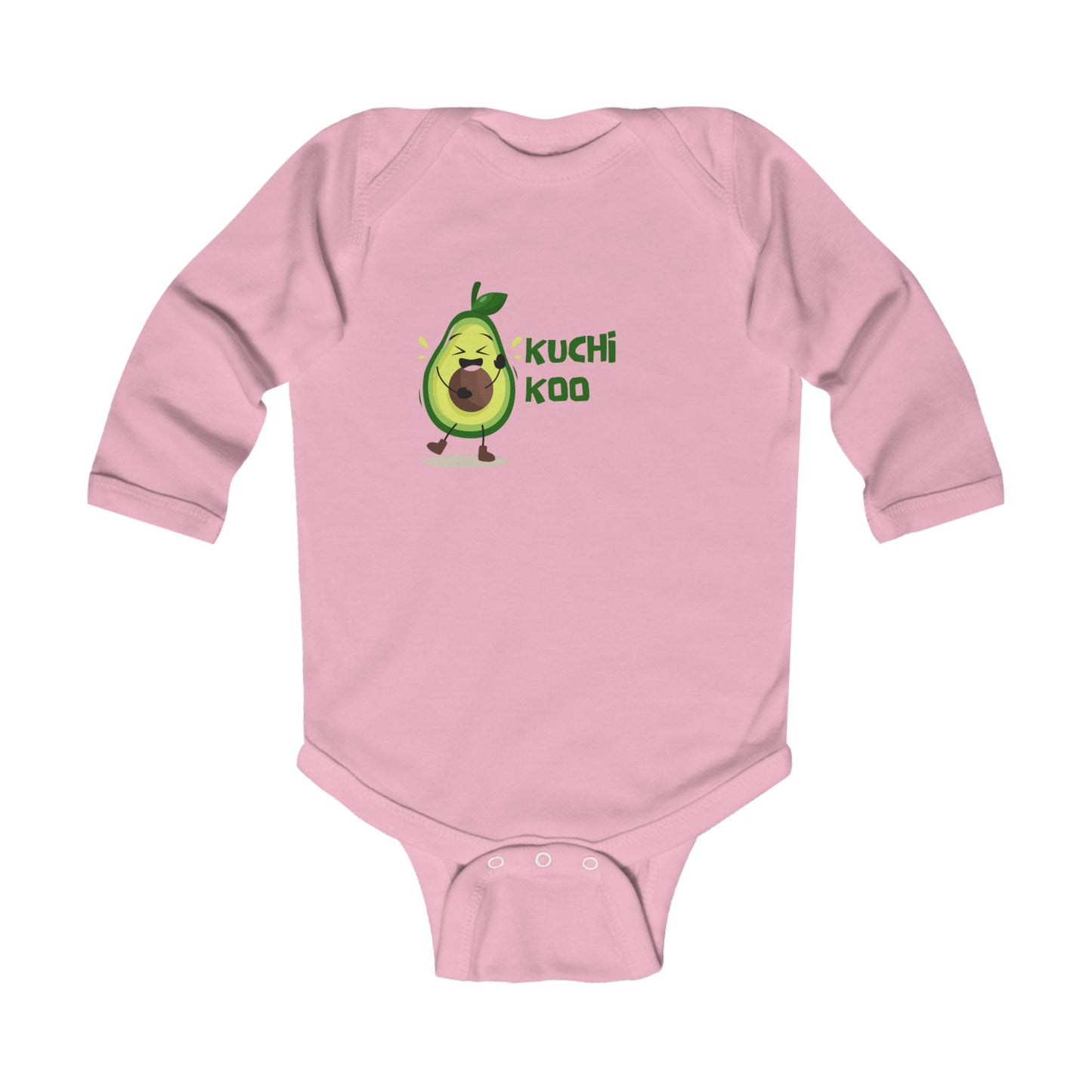 Playful Avocado Infant Long Sleeve Bodysuit - Kuchi Koo Design