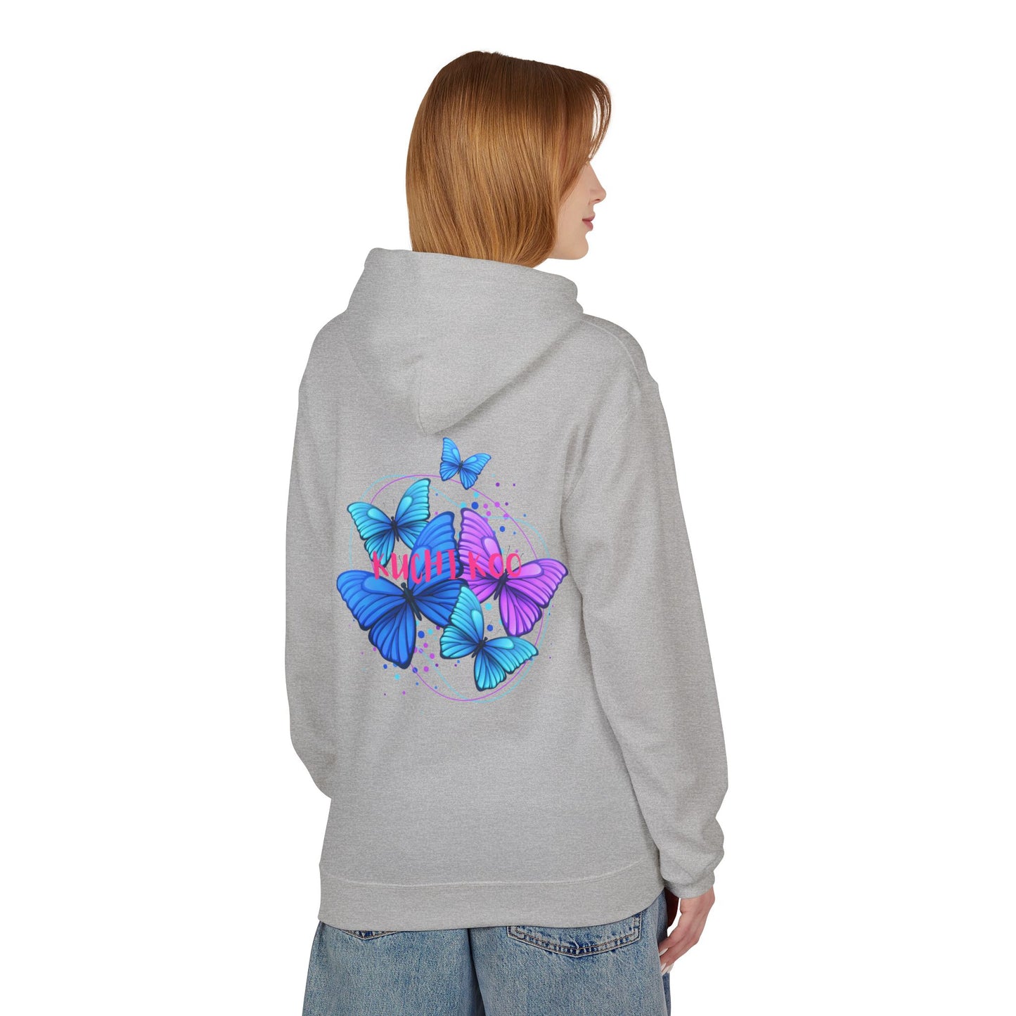 Butterfly Dreams Hoodie – Softstyle Fleece, Colorful & Vibrant Design