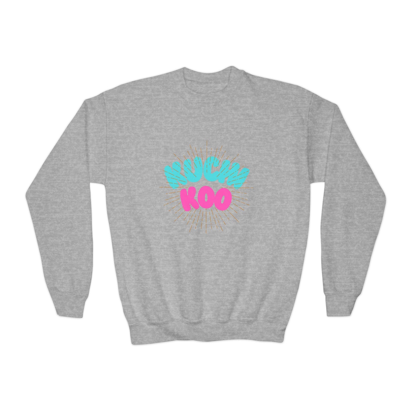 Youth Crewneck Sweatshirt - "Kucha Koo" Fun Graphic for Kids