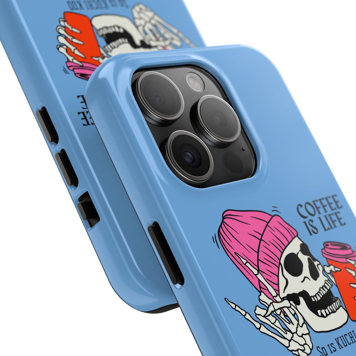 Coffee is Life Tough Phone Case - Skull Design for Coffee Lovers