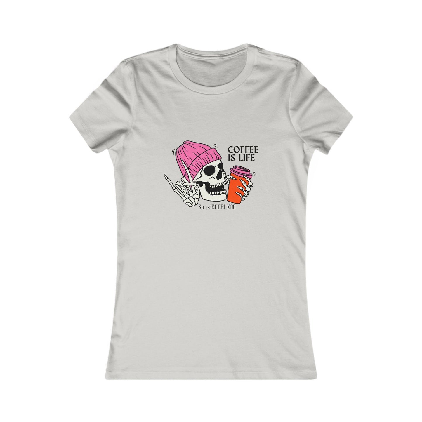 Coffee is Life Women's Tee - Funny Skull Graphic T-Shirt