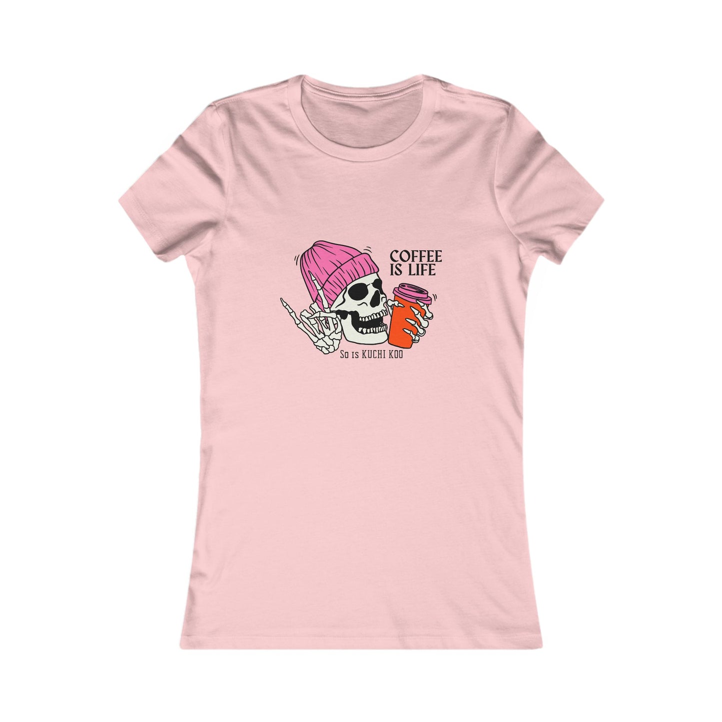 Coffee is Life Women's Tee - Funny Skull Graphic T-Shirt