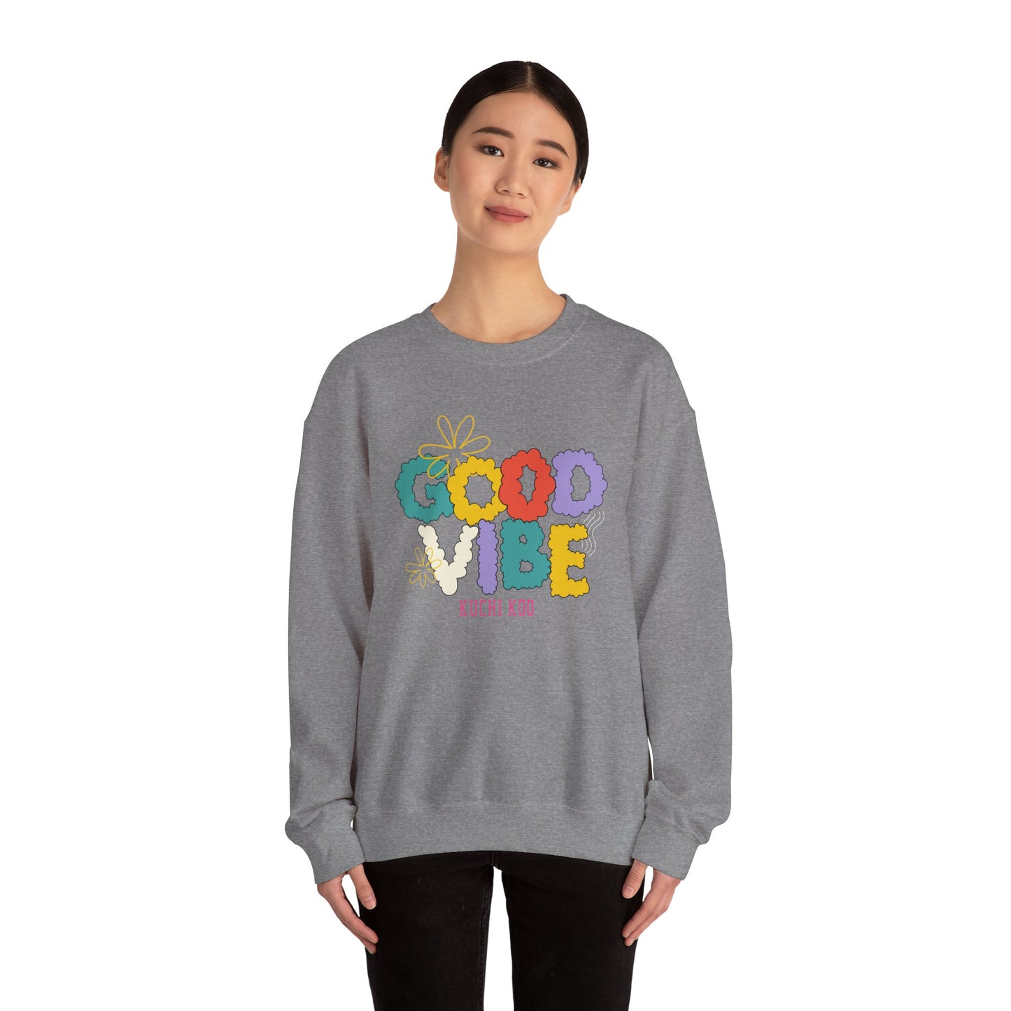 Good Vibe Unisex Heavy Blend™ Crewneck Sweatshirt