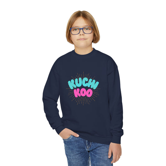 Youth Crewneck Sweatshirt - "Kucha Koo" Fun Graphic for Kids