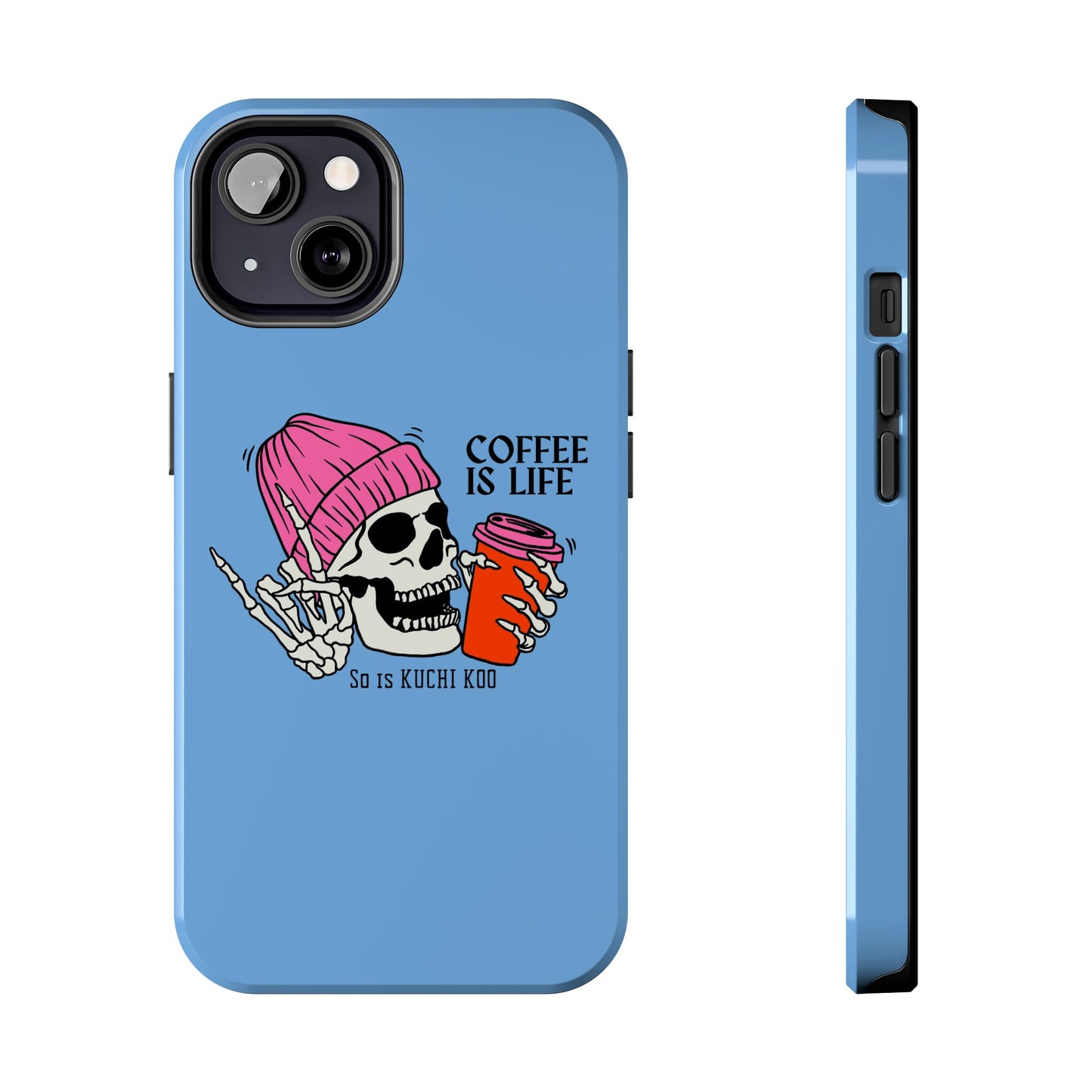 Coffee is Life Tough Phone Case - Skull Design for Coffee Lovers