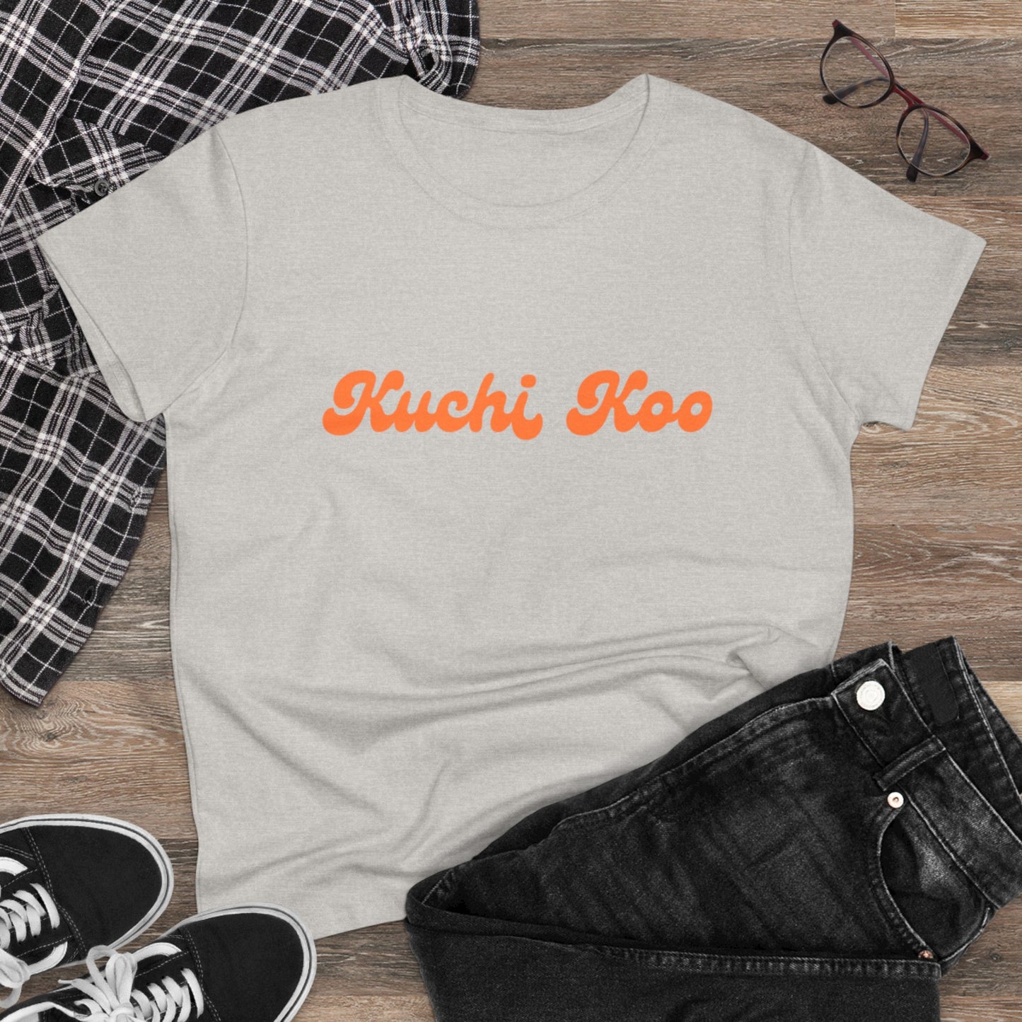 Kuchi Koo Women's Midweight Cotton Tee