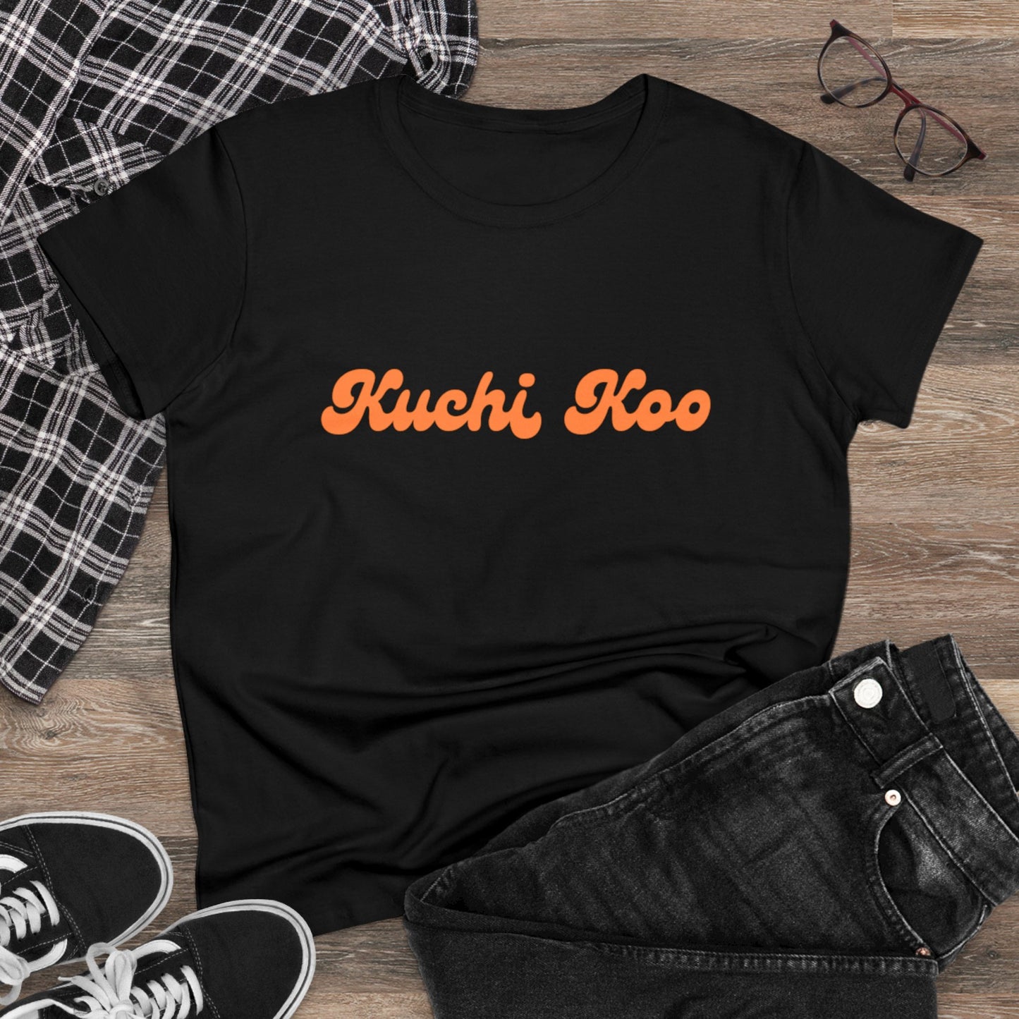 Kuchi Koo Women's Midweight Cotton Tee