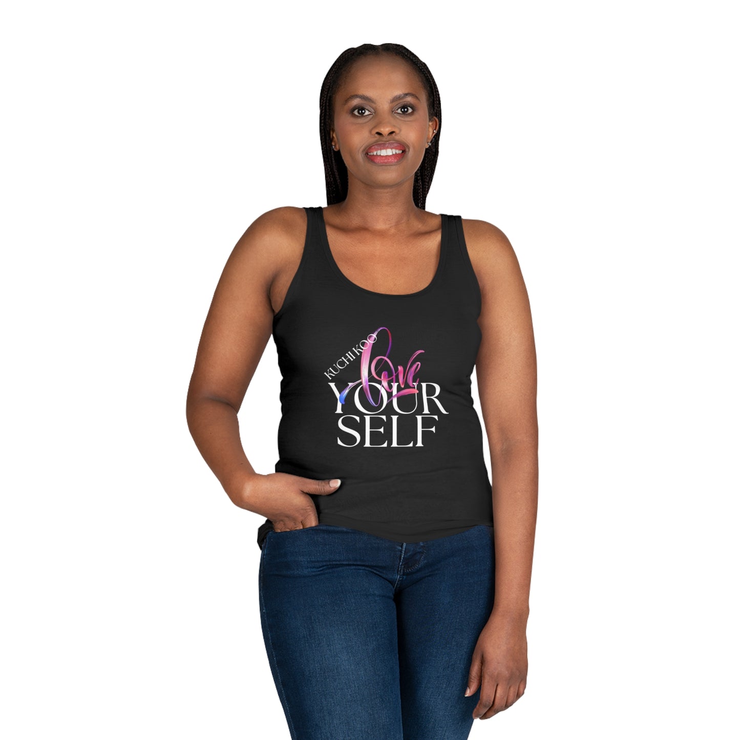 Love Script Women's Tank Top - Inspirational Summer Apparel
