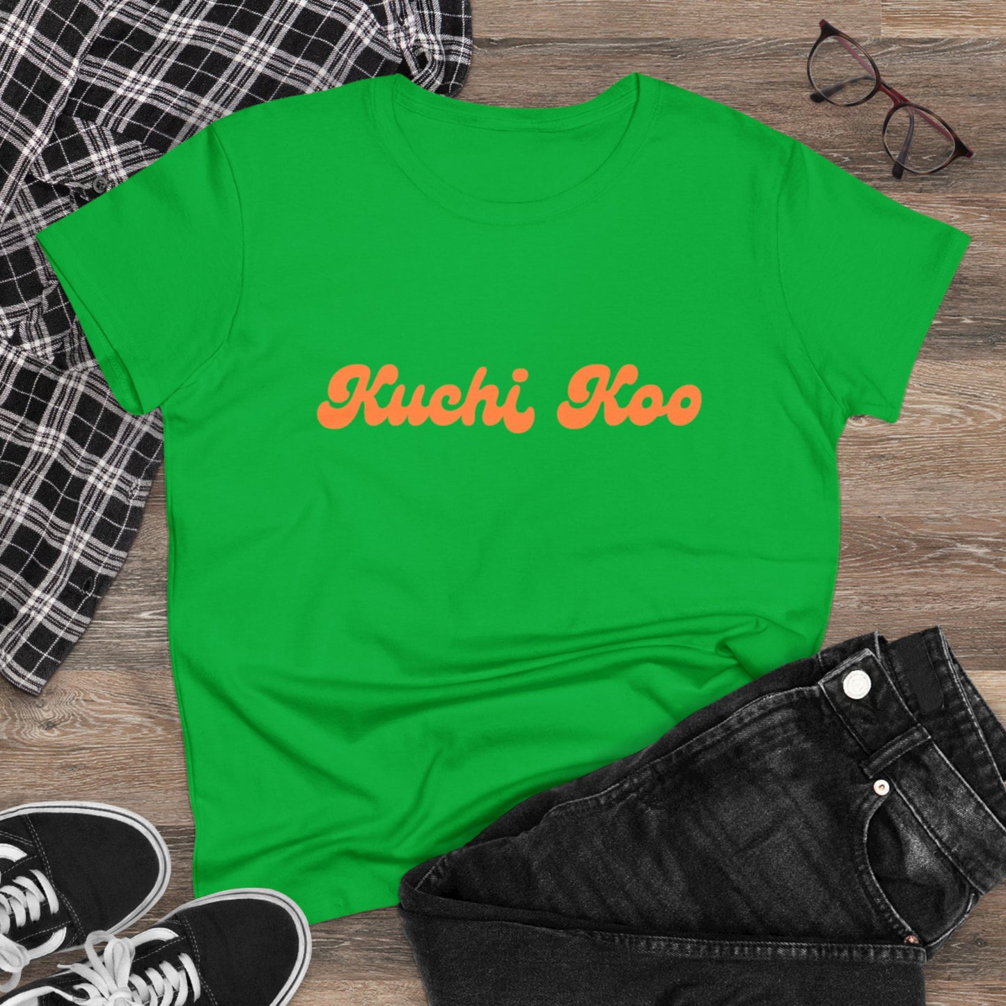 Kuchi Koo Women's Midweight Cotton Tee