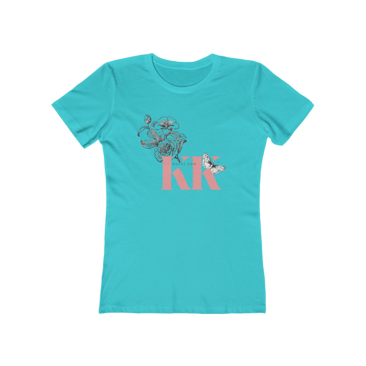 Floral Butterfly Women's Boyfriend Tee - Stylish & Comfortable Graphic Shirt